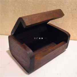 木制名片盒桌面木质创意复古礼品泰国木雕工艺品东南亚风格名片座