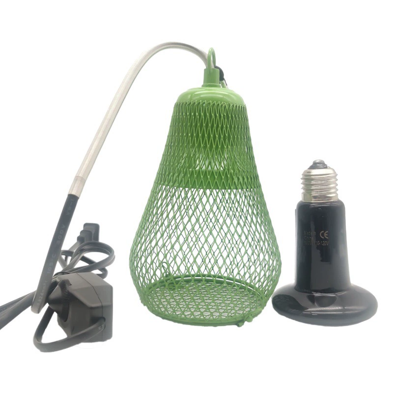 Популярная зимняя керамическая нагревательная лампа для маленьких домашних животных Amazon для кошек, собак, попугаев, рутин, сетчатая клетка для курицы, предотвращающий ожогов и теплый абажур