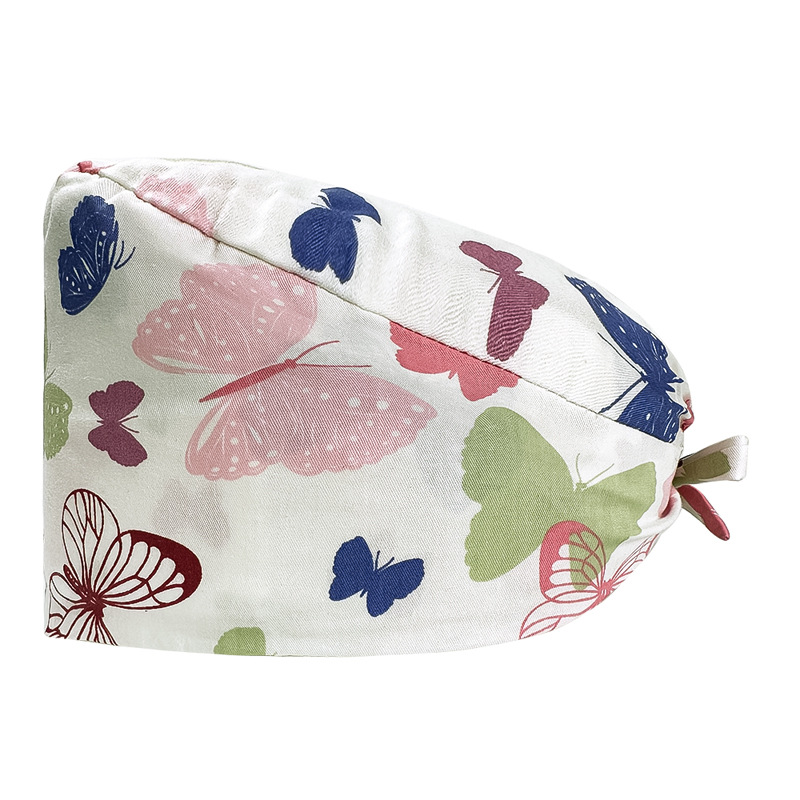 Quirófano sombrero mujer algodón quirúrgico encaje impreso enfermera sombrero nueva hebilla quimioterapia confinamiento masculino oral dental