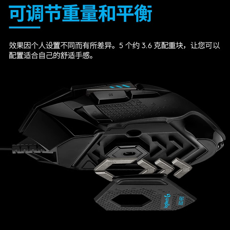 Modelo transfronterizo Logitech G502Hero maestro mouse para juegos con cable G502SE deportes electrónicos comer pollo retroiluminación RGB