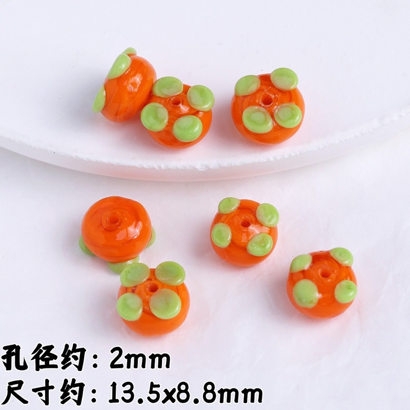 创意琉璃水果散珠 手工diy草莓苹果串珠项链手链饰品材料配件批发|undefined