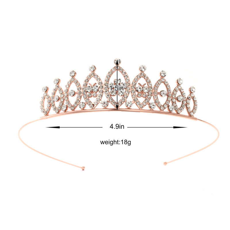 Diadema con Corona de Princesa Infantil de Metal Galvanizado para Cumpleaños y Fiestas image 34