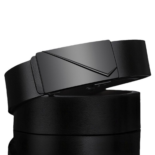 Cross-border two-layer cowhide belt for men, upgraded version of automatic buckle belt, trendy and versatile, men's Amazon classic pants belt