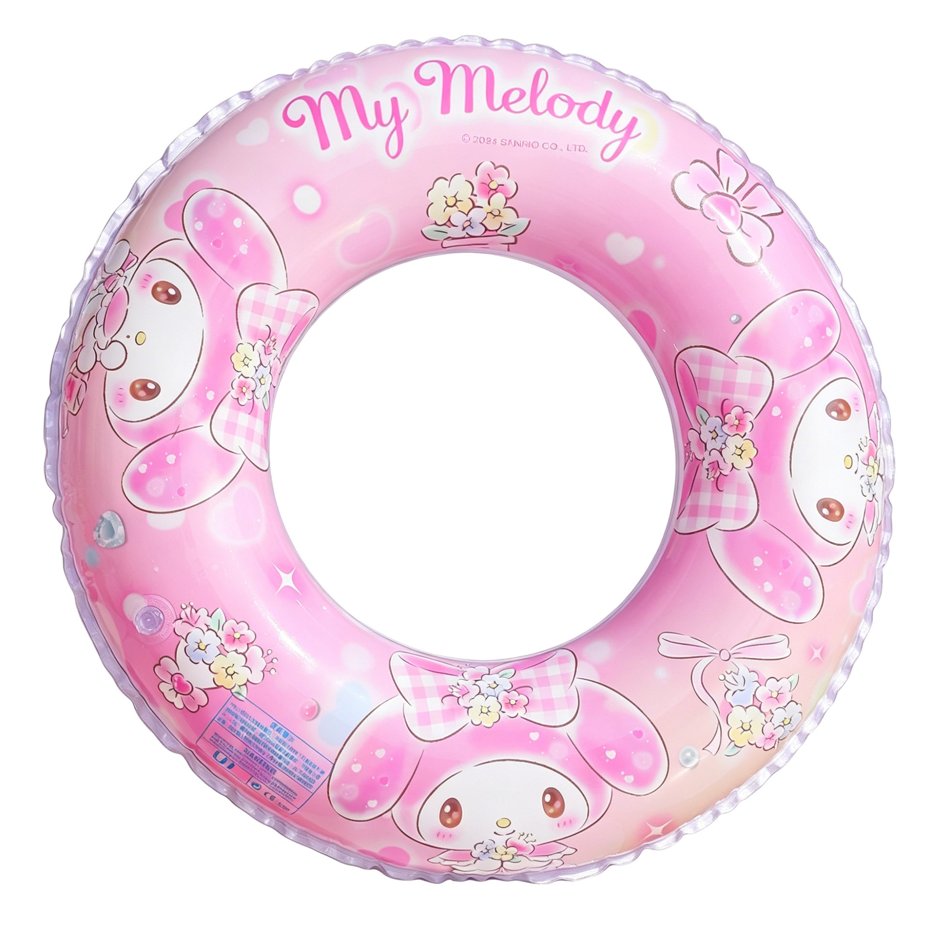 Anillo de natación infantil de dibujos animados en stock, flotador inflable para axilas, flotador grueso para bebé, anillo flotante, anillo de natación para agua al por mayor.