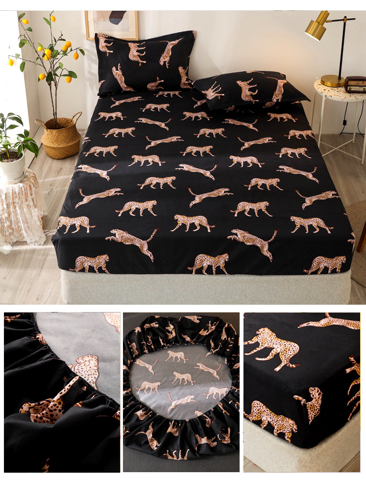 Articles de literie, textiles de maison, draps, ensemble de quatre pièces, draps à poches profondes_voghion.com