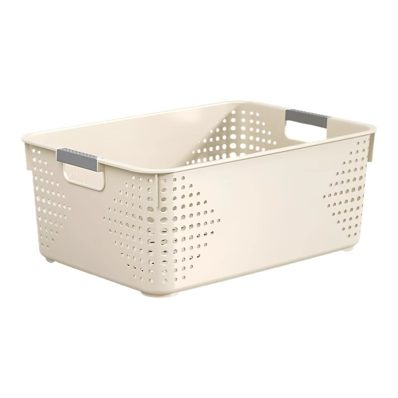 Cesta de almacenamiento de bocadillos de plástico casero armario de cocina caja de almacenamiento dormitorio armario caja de ropa image 6