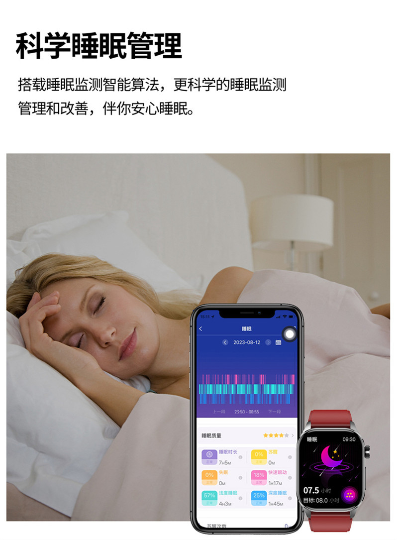 The new cross-border ET580 smartwatch features Bluetooth calls, ECG, electrocardiogram, and does not measure blood sugar, uric acid, blood lipid, body temperature, or exercise undefined