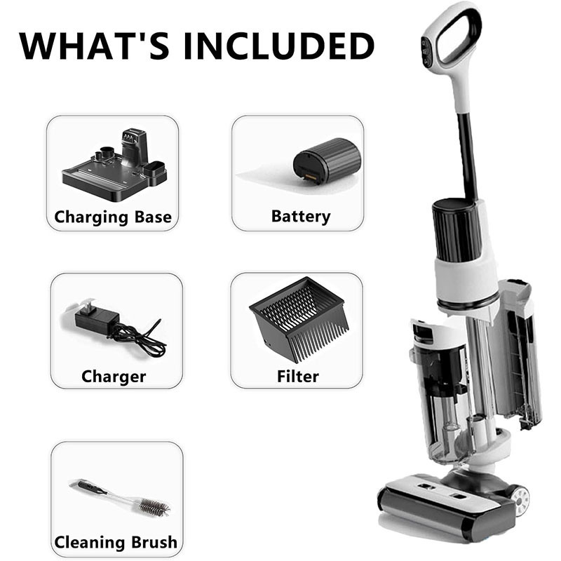 Cross-border Wholesale Smart Wireless Washing Machine Sweeping and Towing Integrated Household Electric Mop Lazy Hand-free Washing Rotating Mop Cross-border Wholesale Smart Wireless Washing Machine Sweeping and Towing Integrated Household Electric Mop Lazy Hand-free Washing Rotating Mop