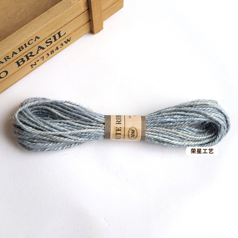 Cuerda de cáñamo de color 10 m foto pared cuerda especial DIY cuerda de cáñamo tejida a mano botella de vidrio vinculante cuerda decorativa