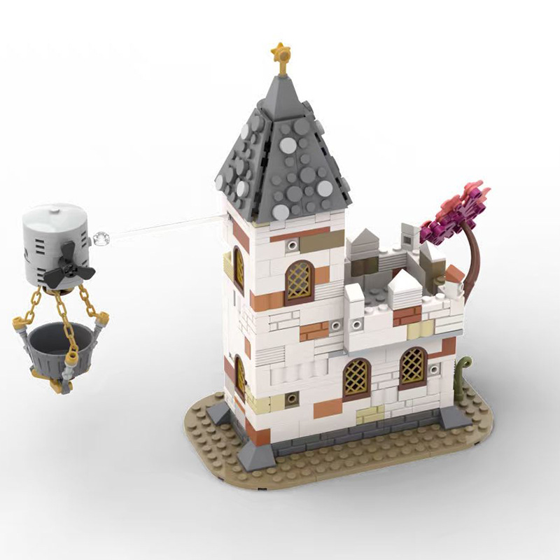 Château blocs de construction jouet éducatif à assembler_voghion.com