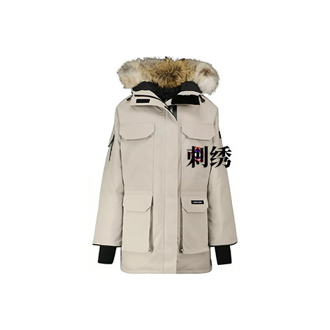 莆田高版羽绒服08款远征男女情侣款中长款大狼毛防水户外加厚派克|undefined