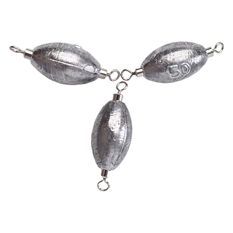 Cross-border swivel olive lead pendant double ring eight ring lead pendant quick swivel lead pendant with 8 ring olive lead pendant