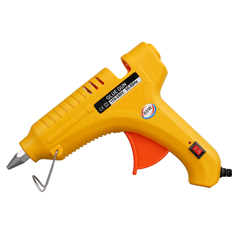 Fábrica directa multi-potencia pistola de fusión en caliente 20W30W60W80W pistola de pegamento en caliente en stock pistola de pegamento en caliente varilla de pegamento transfronteriza