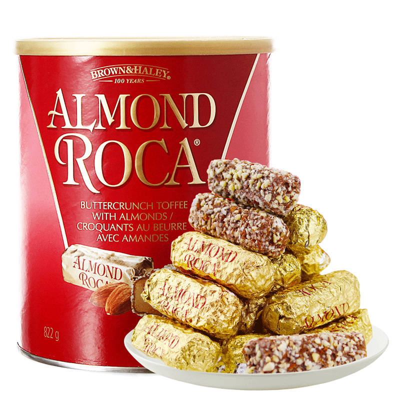 美国进口almond roca乐家扁桃仁巧克力糖果吃货小零食喜糖礼盒装