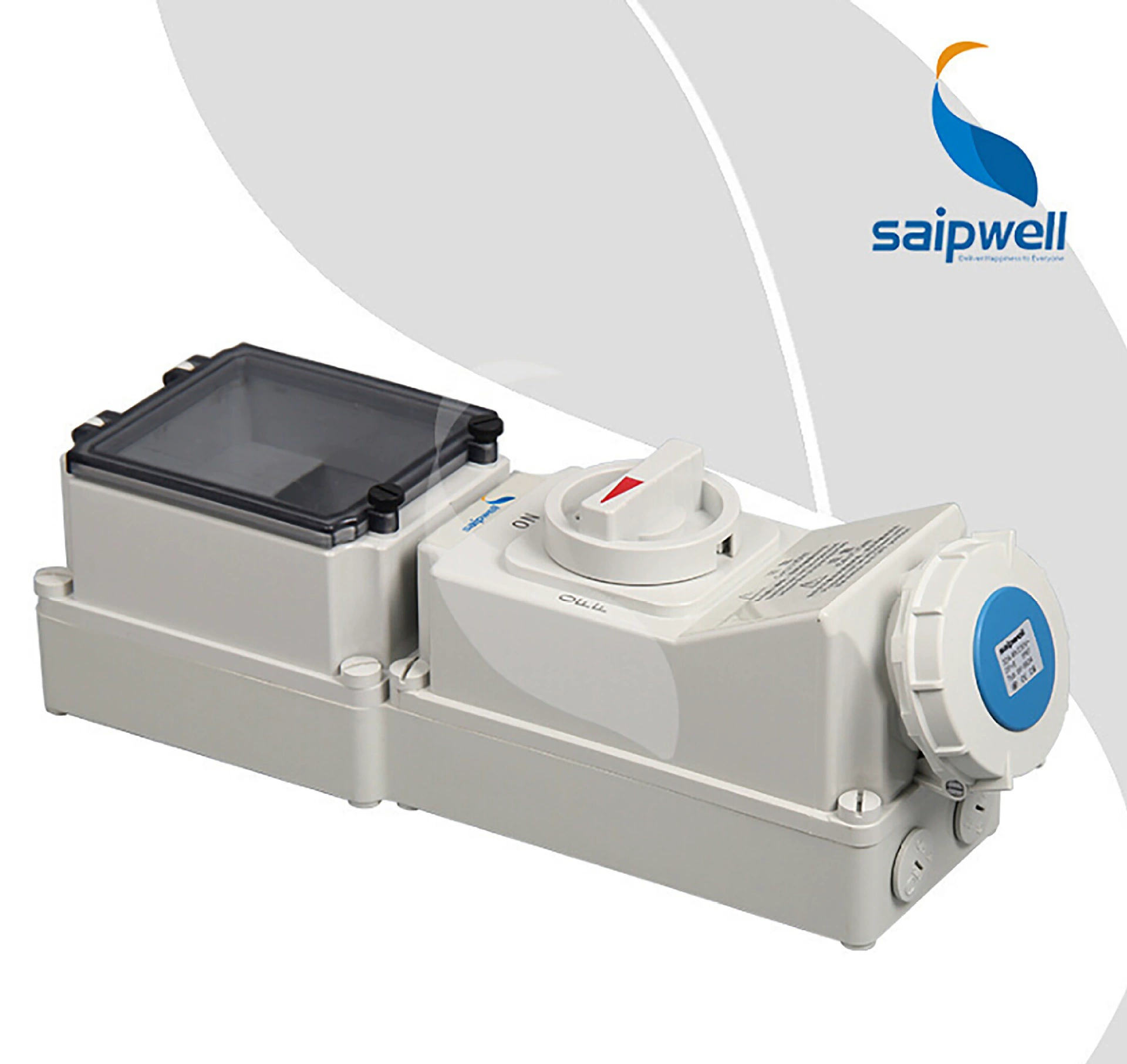 Spewell SP-5634 промышленный водонепроницаемый механический блокиратор, 3-жильный 32A, водозащита IP67, быстрозажимной