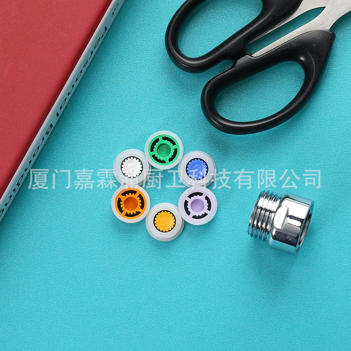 Conector de flujo de ducha transfronterizo PISTOLA DE PULVERIZACIÓN interna y externa dientes adaptador de Conector directo válvula ducha flujo ahorro de agua