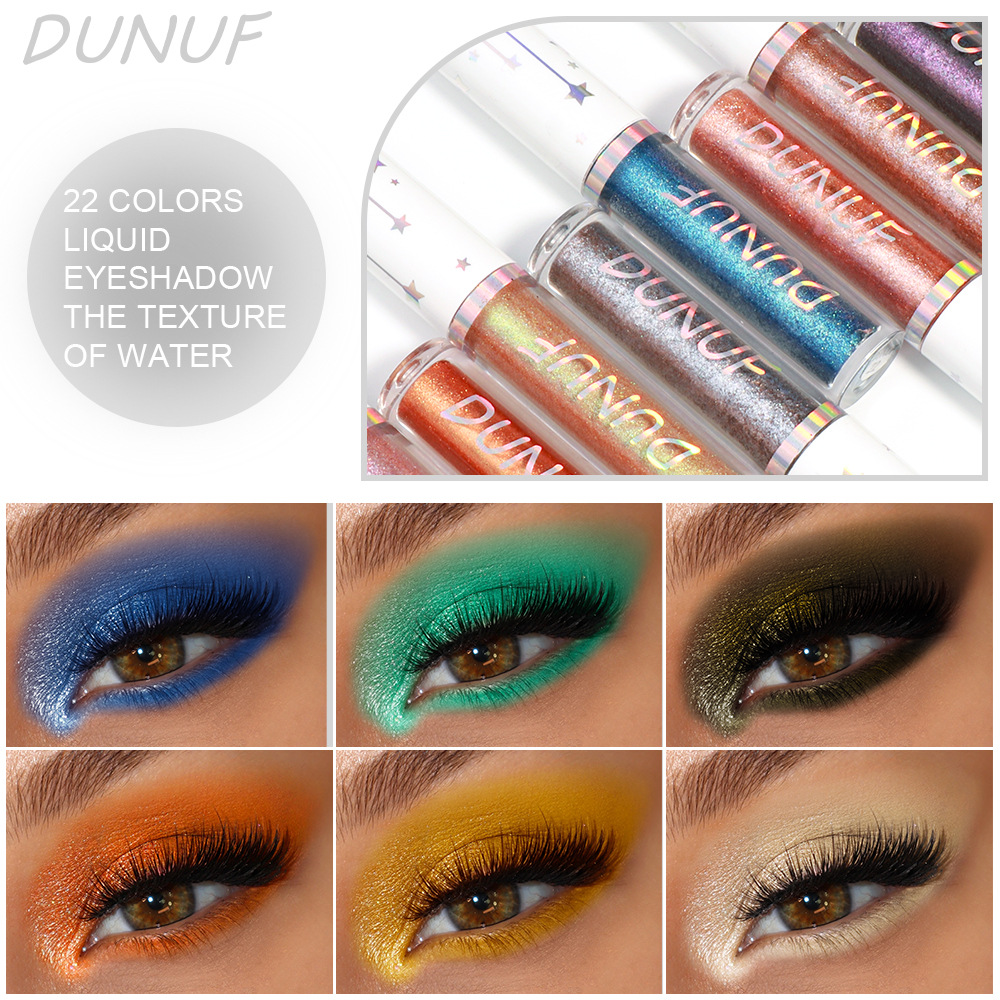 DUNUF 24-color liquid water-based eyeshadow with pearlescent long-lasting water resistance. Check it out! Disclaimer for links undefined