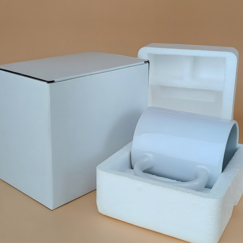 Taza de marca personalizada simple taza de porcelana blanca taza de recubrimiento de transferencia térmica taza de sublimación taza de regalo de festividad taza de publicidad fija