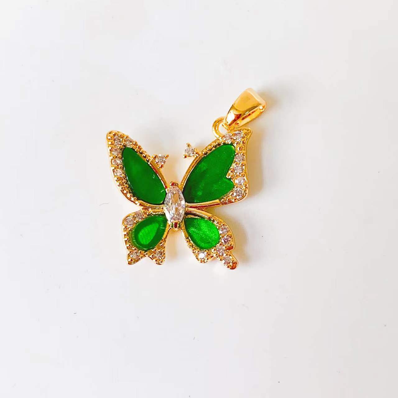 1 Piece Copper Artificial Pearls Cat's Eye Stone Zircon Geometric Charms Jewelry Accessories display picture 22