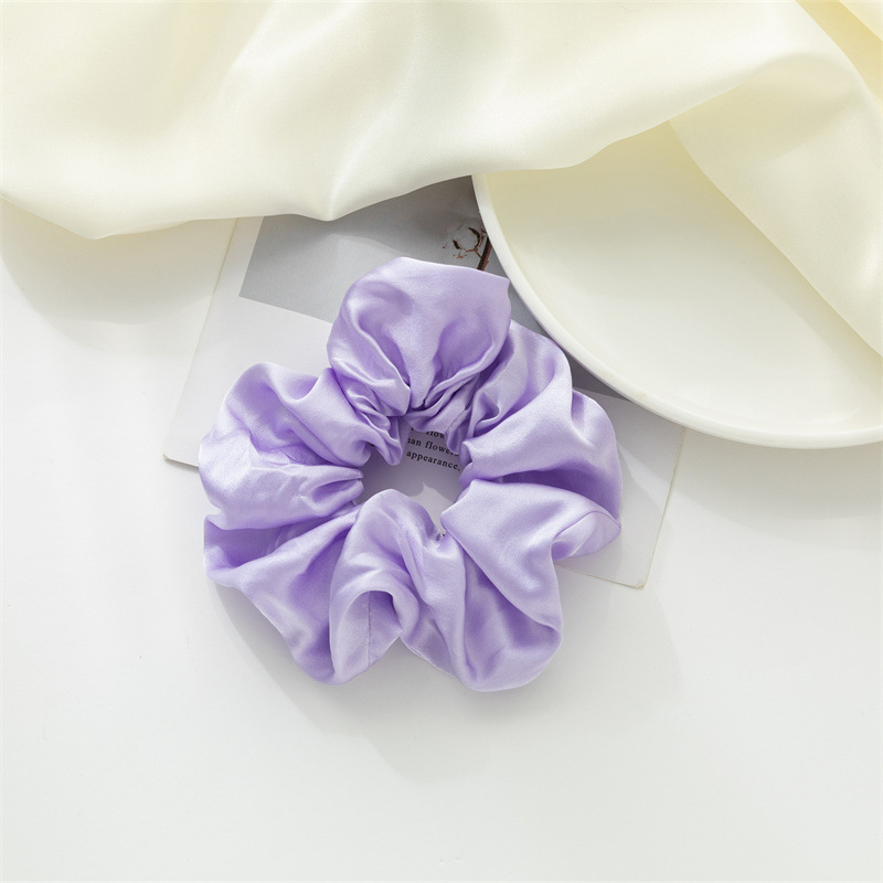 Nuevo anillo de cabello de seda Amazon color sólido universal anillo de cabello de seda coreana anillo de cabello de seda