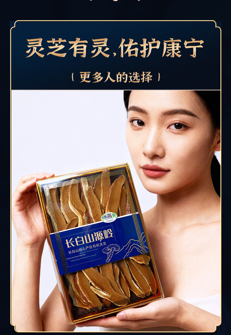 Organic Reishi Mushroom Slices 100g Red Lingzhi Dried Herb for Tea and Decoction specifications