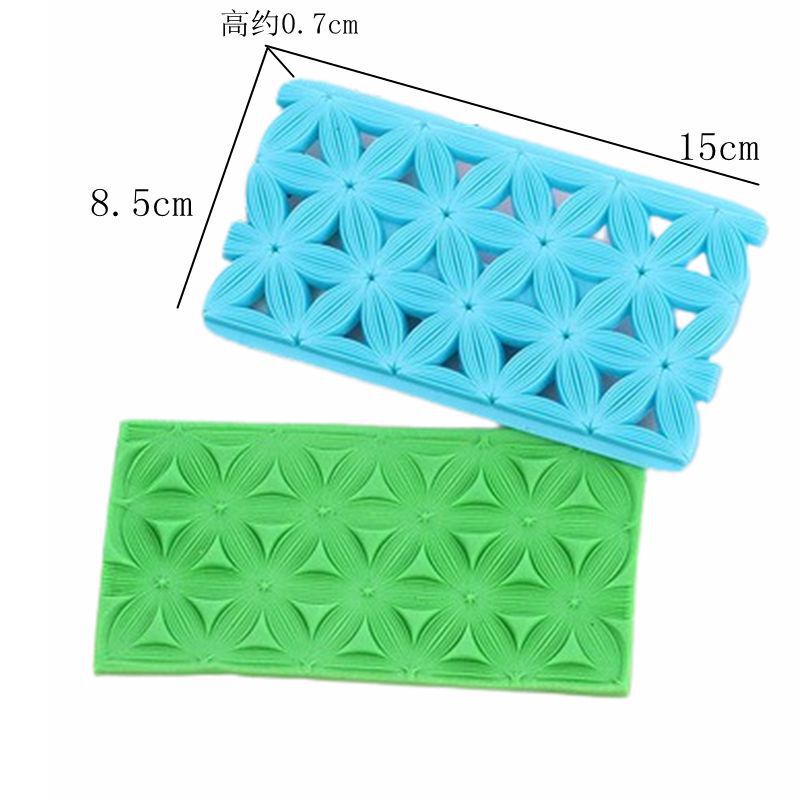 ✅ZM6H wholesale sugar cake baking mold model hot selling letters love folk art texture printing mold circle