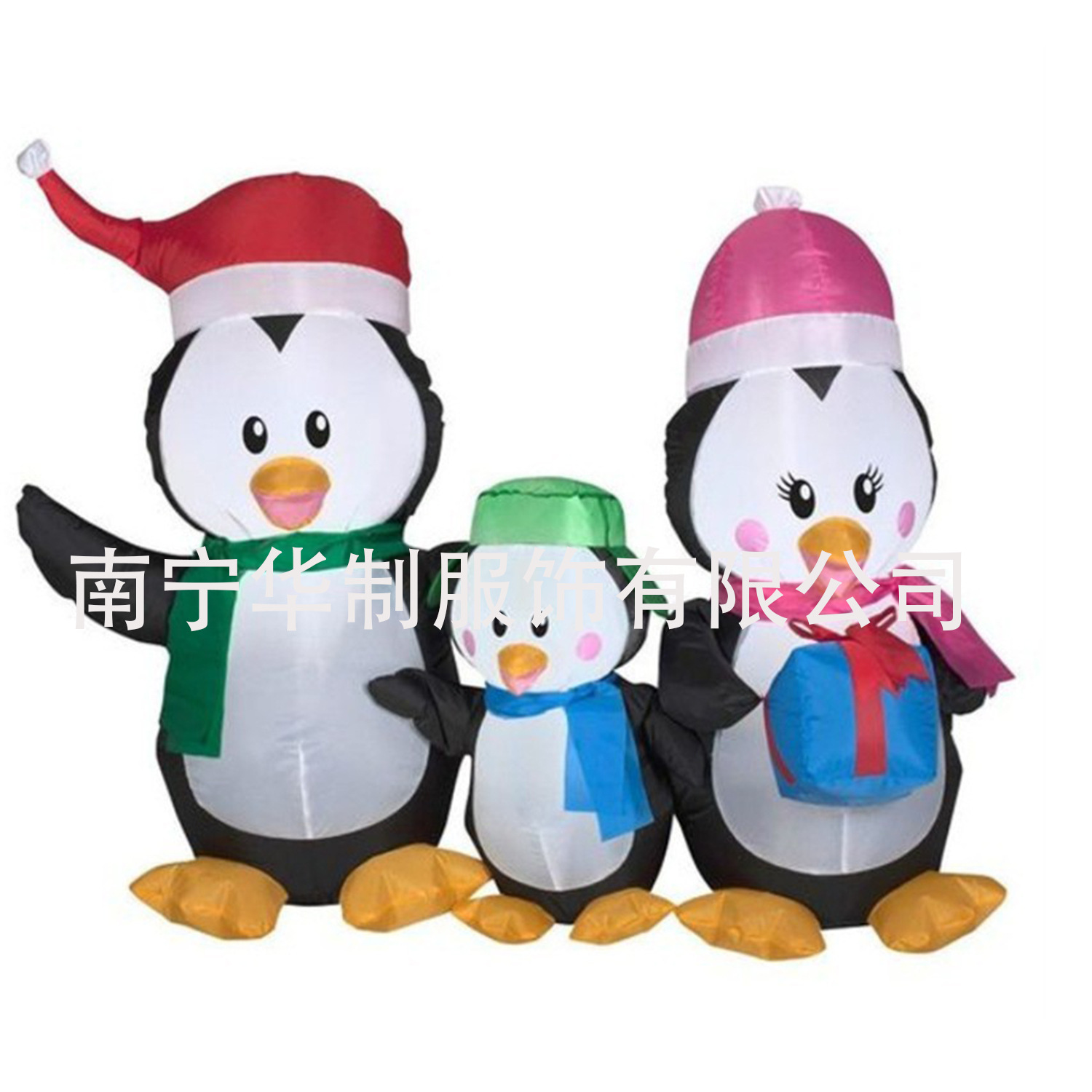充气圣诞企鹅企鹅气模 各种动物造型卡通动物气模亚马逊充气气模