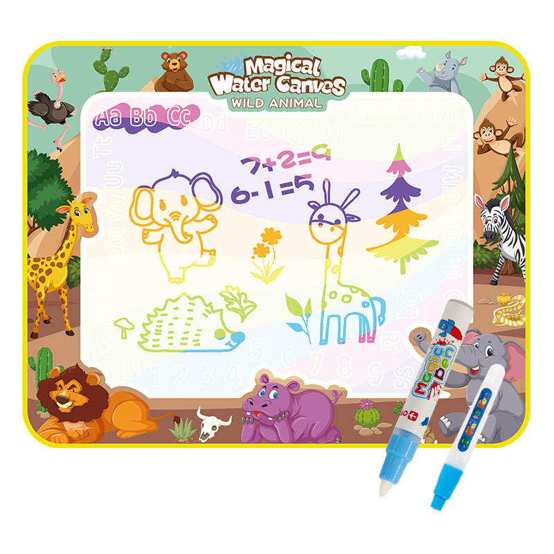 Lienzo mágico de agua luminoso para niños, almohadilla de pintura y pizarra, alfombra de dibujo con agua, transfronterizo para Amazon.