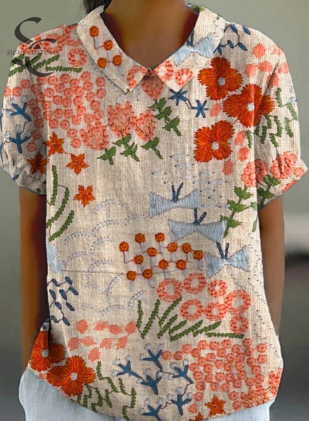 Fuente de fábrica de comercio exterior estación independiente de burbujas de verano monzón camisa de manga corta camisa de flores