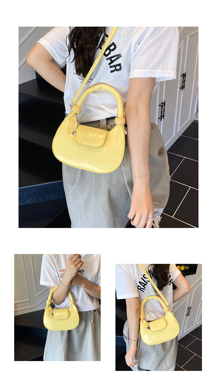 Elegant Crescent Shoulder Bag For Women Versatile Handheld Tote_voghion.com