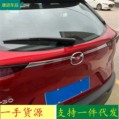 Light frame tailgate rear door trim strip