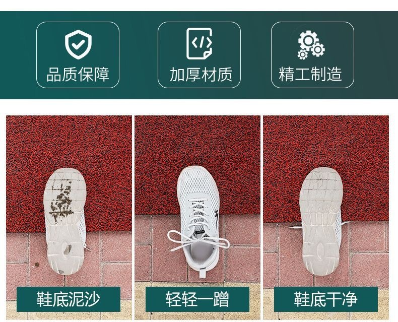Entrance door mat with silk loops, non-slip entryway mat, bathroom and toilet foot mat, living room door mat, car floor mat