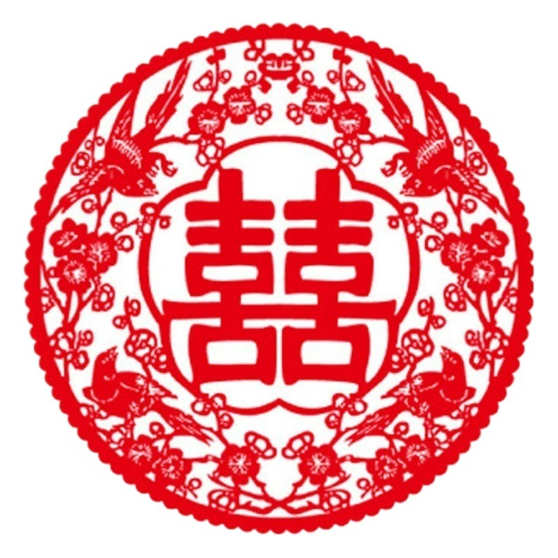 Свадебная Оптовая Свадьба Xi персонаж утолщенная статическая Наклейка Окно Цветок окно Xi статический Xi персонаж 40 см 20 листов/Сумка