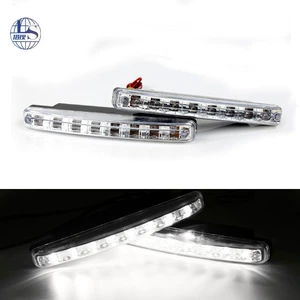 Factory direct: Car LED daytime running lights, universal decorative lights, 8-LED grille lights, small 8-LED daytime running lights