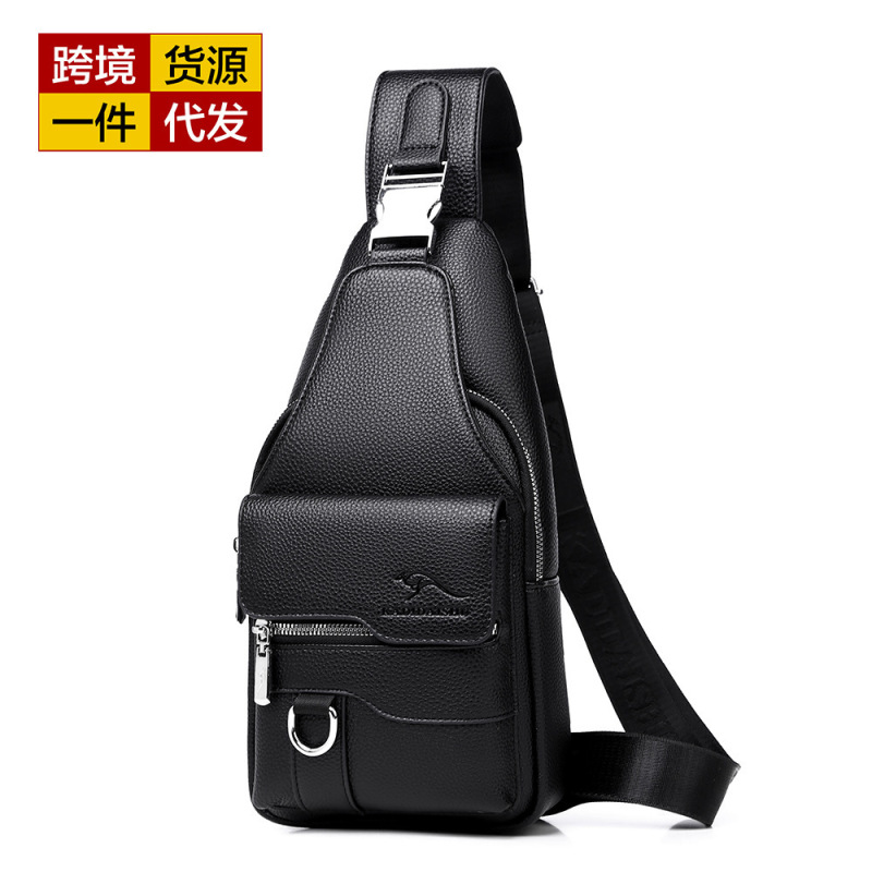佧蒂袋鼠男士胸包单肩包斜挎包休闲时尚小挎包复古跨境货源A804|undefined
