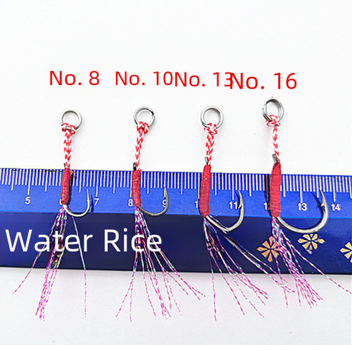 Heavy-duty steel plate single hook feather hook fishing hook lead fishing hook big fish hook with barbed hook fishing gear