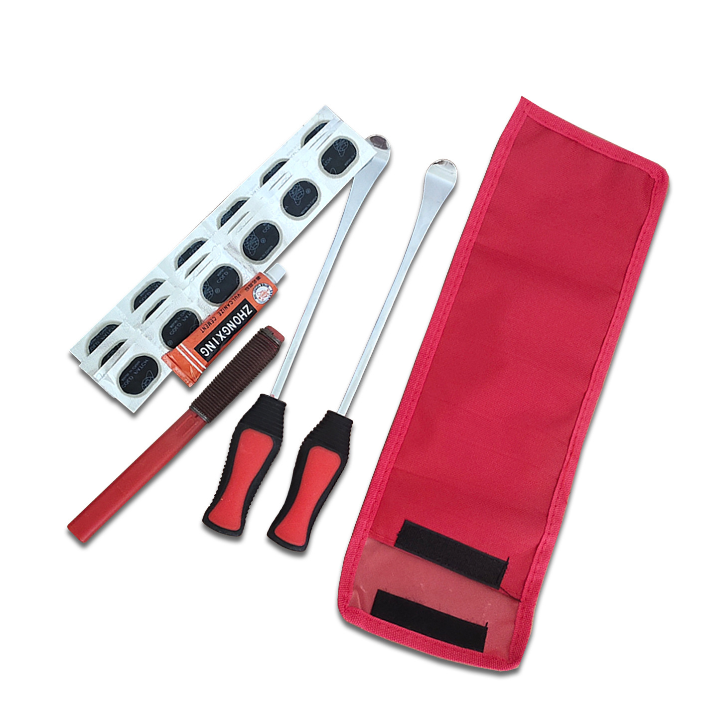 轮胎撬棒套装  扒胎工具穿心柄撬杠 汽车摩托车杠杆工具勺