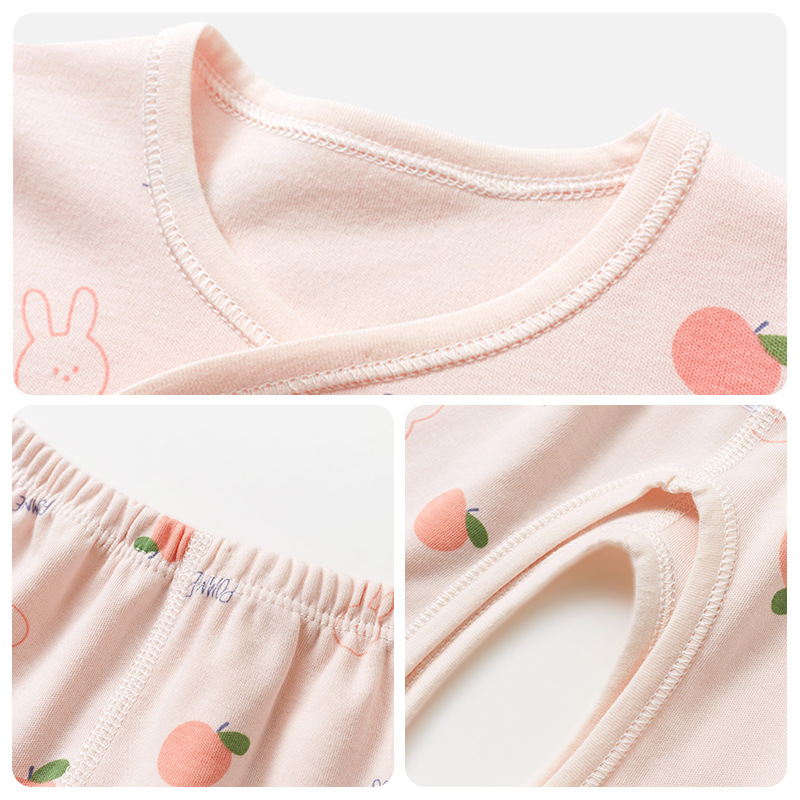 Ropa de bebé recién nacido Primavera, Otoño e Invierno algodón recién nacido monje bottoming ropa interior térmica de dos piezas conjunto bebé otoño ropa traje