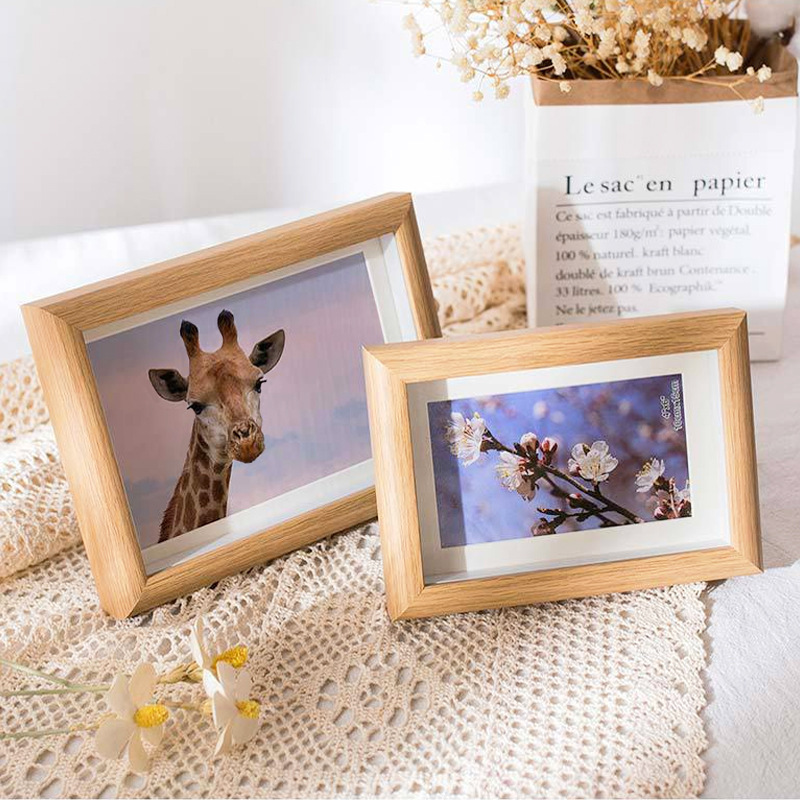 Hollow Photo Frame Dried Flowers Handmade Frame Three-Dimensional Hollow Display Stand Rectangular Wooden Decorative Picture Frame Photo Frame Wholesale