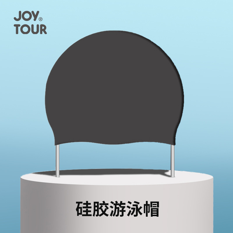 Silicone swimming cap for men and women