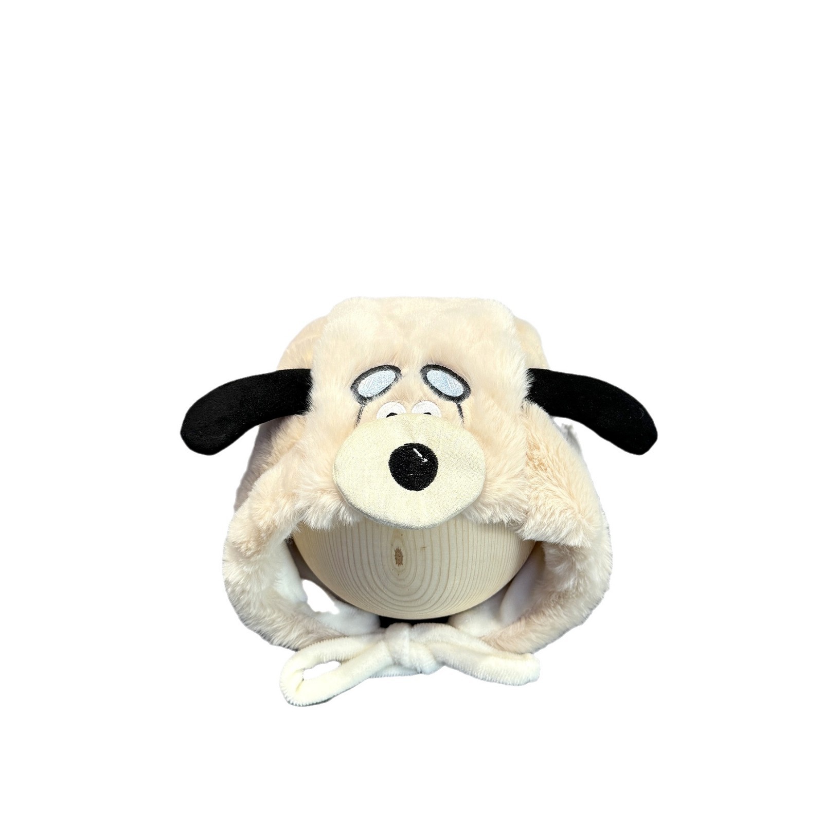 Bonito sombrero de peluche de perro volador, sombrero de oídos caliente de invierno para bebés, niñas y niños, sombrero de rayos peludos a prueba de frío, lindo