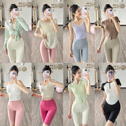 No size 3/4/5 cropped pants, cool yoga pants, nude high-elastic sports shorts, tight cycling pants