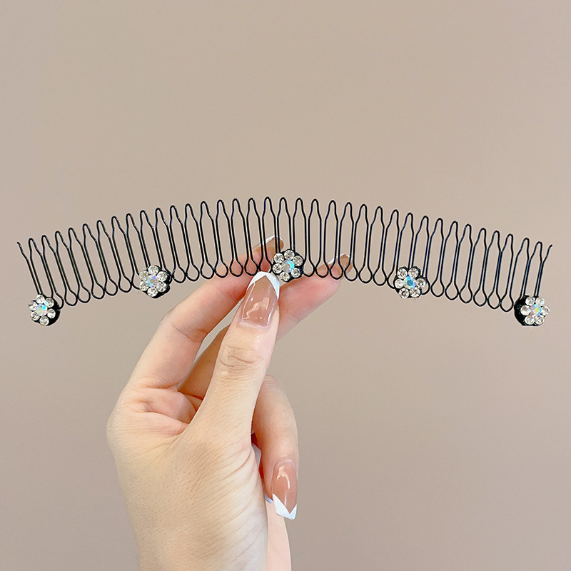 Cabello de la parte posterior de la cabeza de los niños, artefacto de acabado de cabello roto, peine de cabello tirado de pelo, peine de cabello roto, horquilla invisible, diadema, tocado