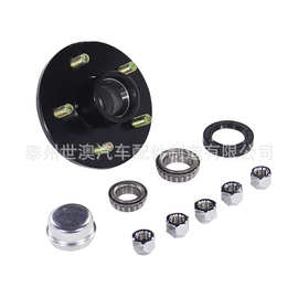 5孔3500磅拖车轮毂房车轮毂轴头哈巴头轮毂单元半轴拖车配件美款