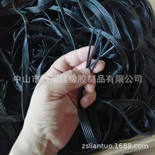 Black Silicone Round Strip Wire Diameter 2.5mm Spot Silicone Waterproof Seal Strip Solid Round Strip Can Be Cut and Processed