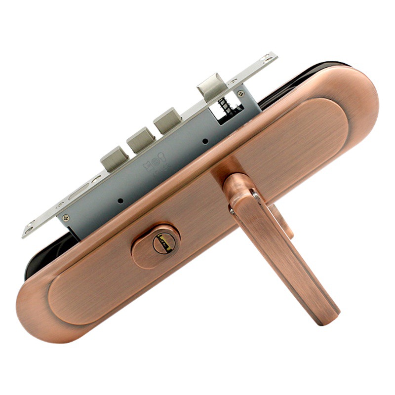 Cerradura antirrobo de acero inoxidable de bronce rojo cerradura antirrobo del panel del hogar cerradura de la puerta universal del hogar 304 engrosada cerradura del panel