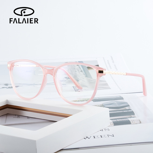 87040 cross-border new TR90 glasses frame cat eye glasses anti-blue light glasses frame flat mirror computer glasses