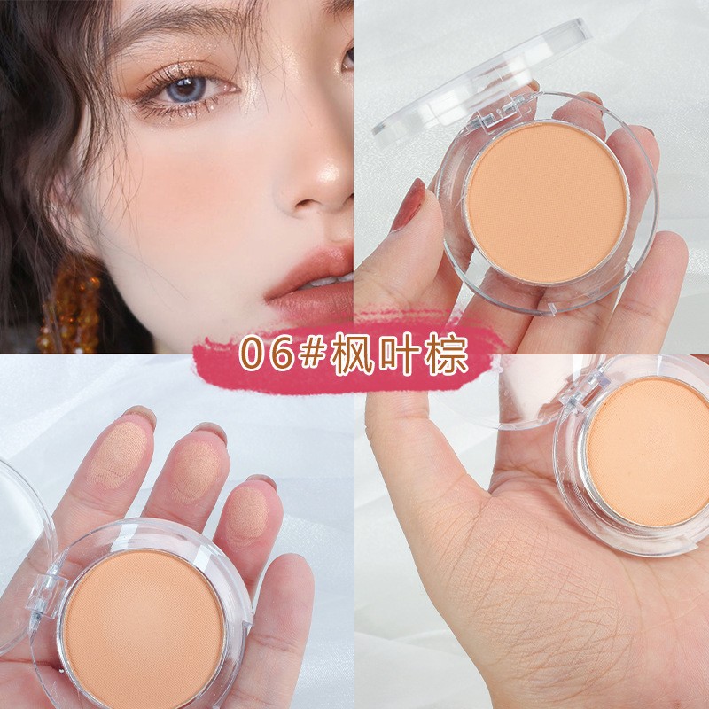 Placa de rubor colorete de productos domésticos baratos de Ramella Maquillaje nude maquillaje reparador monocromo para principiantes Polvo de rubor monocromático para mujer