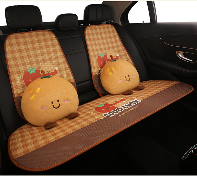 Car Headrest and Lumbar Support, Fruit Apple Head Pillow, Lumbar Pillow, Neck Pillow, Cute Cartoon Apple-Shaped Headrest and Lumbar Support