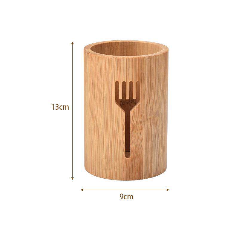 Organizador de Cubiertos de Bambú Multifuncional para Cocina image 8